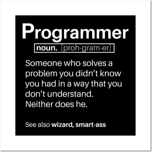 Funny Programmer Dictionary Entry Posters and Art